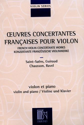 Oeuvres Concertantes Francaises